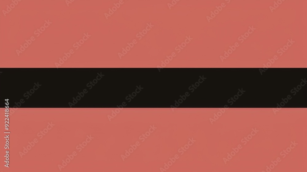 A red and black rectangle with a central black strip is a black strip in the center of the rectangle A red and black rectangle with a central black strip is a black strip in the center of the rectangle