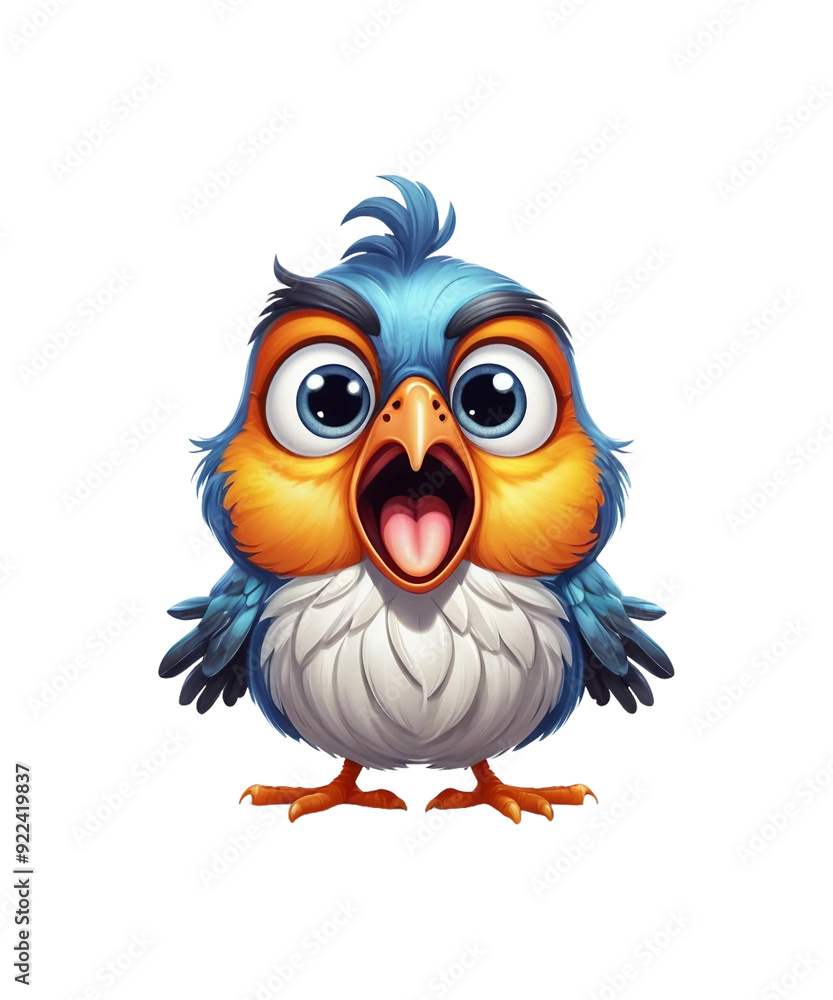 Funny Grumpy Bird Clipart. Funny Grumpy Bird Clipart.