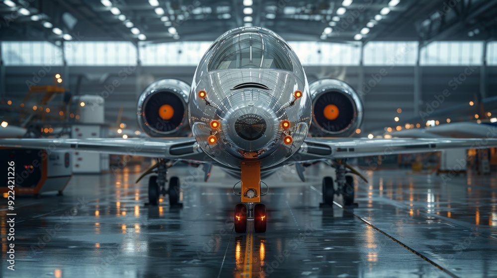 Capture the innovation of self-healing aerospace composites, where damage from impact or fatigue is repaired automatically, ensuring the structural integrity Capture the innovation of self-healing aerospace composites, where damage from impact or fatigue is repaired automatically, ensuring the structural integrity
