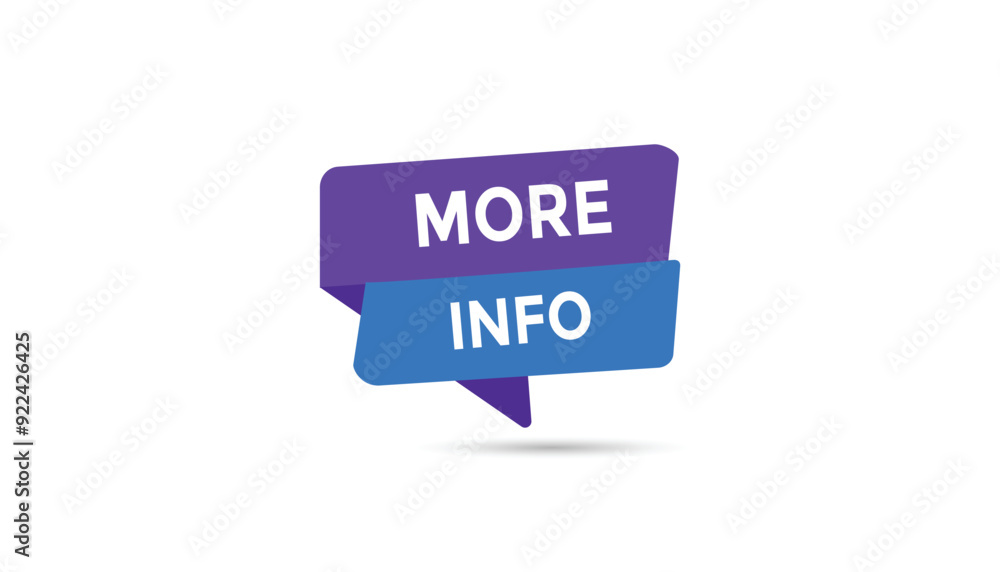 More info button web banner templates. Vector Illustration More info button web banner templates. Vector Illustration