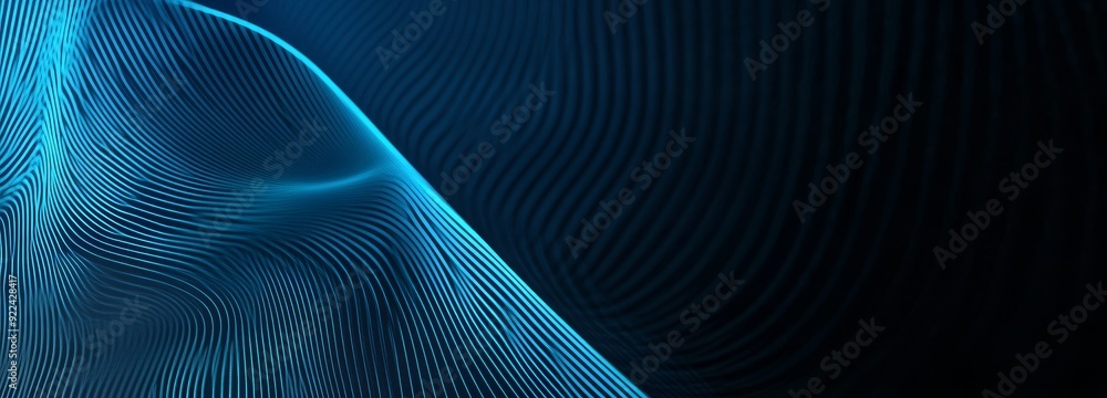 The technology network background, the data technology futuristic background, the wave line connection blue particular, and the global internet and telecommunication network The technology network background, the data technology futuristic background, the wave line connection blue particular, and the global internet and telecommunication network