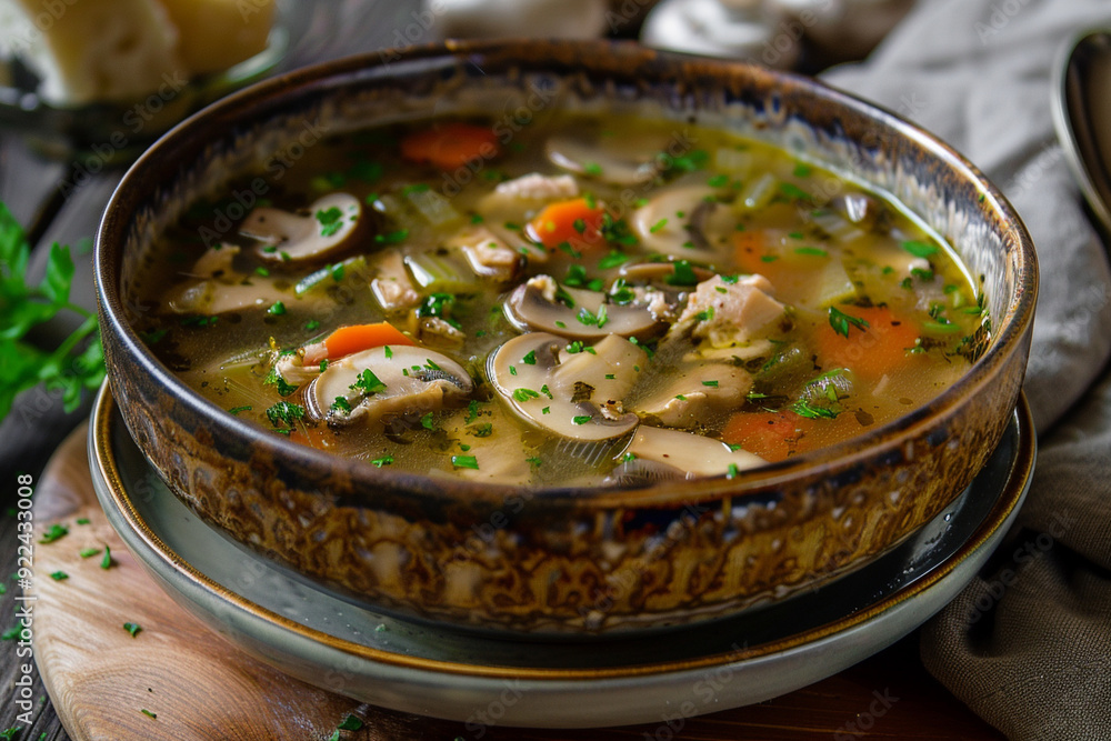 Mushroom Soup Bowl Mushroom Soup Bowl