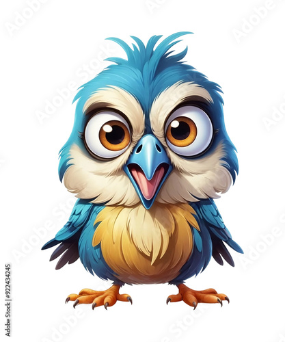  Funny Grumpy Bird Clipart.