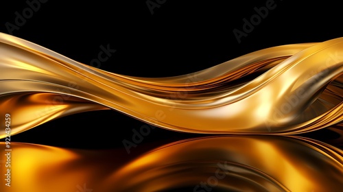 A sleek and elegant image of golden, flowing waves creating a luxurious and sophisticated texture.