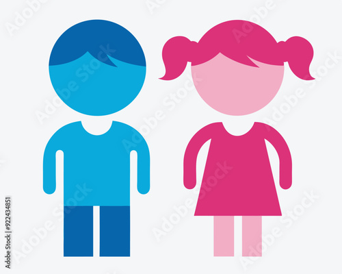  girl and boy icon