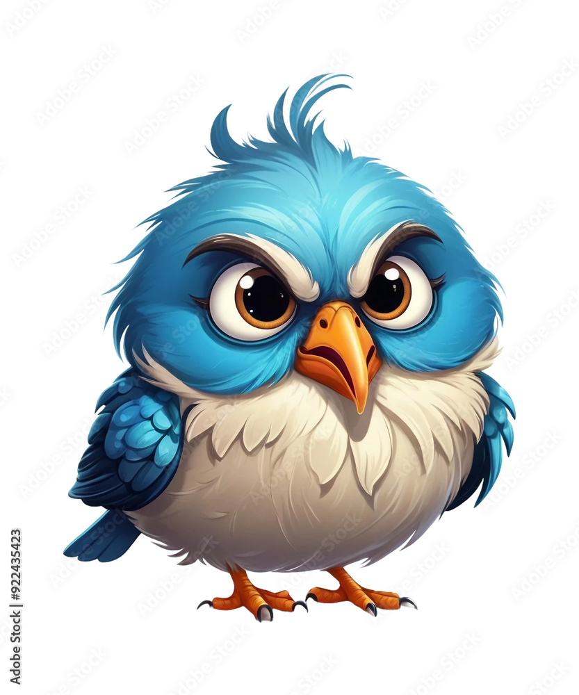 Funny Grumpy Bird Clipart. Funny Grumpy Bird Clipart.