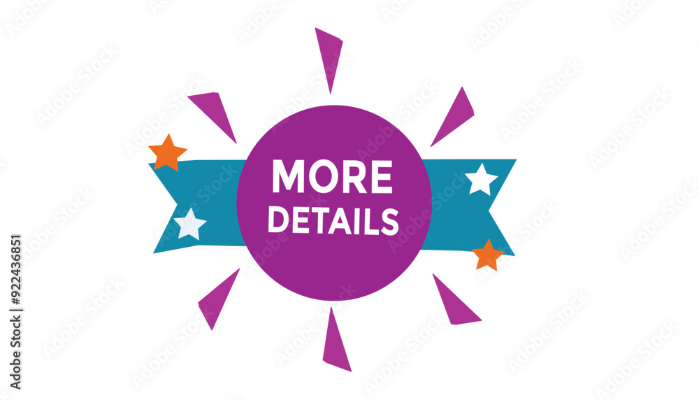 More details button web banner templates. Vector Illustration More details button web banner templates. Vector Illustration