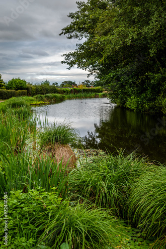 Grand Western Canal Country Park and Local Nature Reserve meanders for 11 miles through beautiful Mid Devon countryside, Tiverton, Devon, England, UK photo