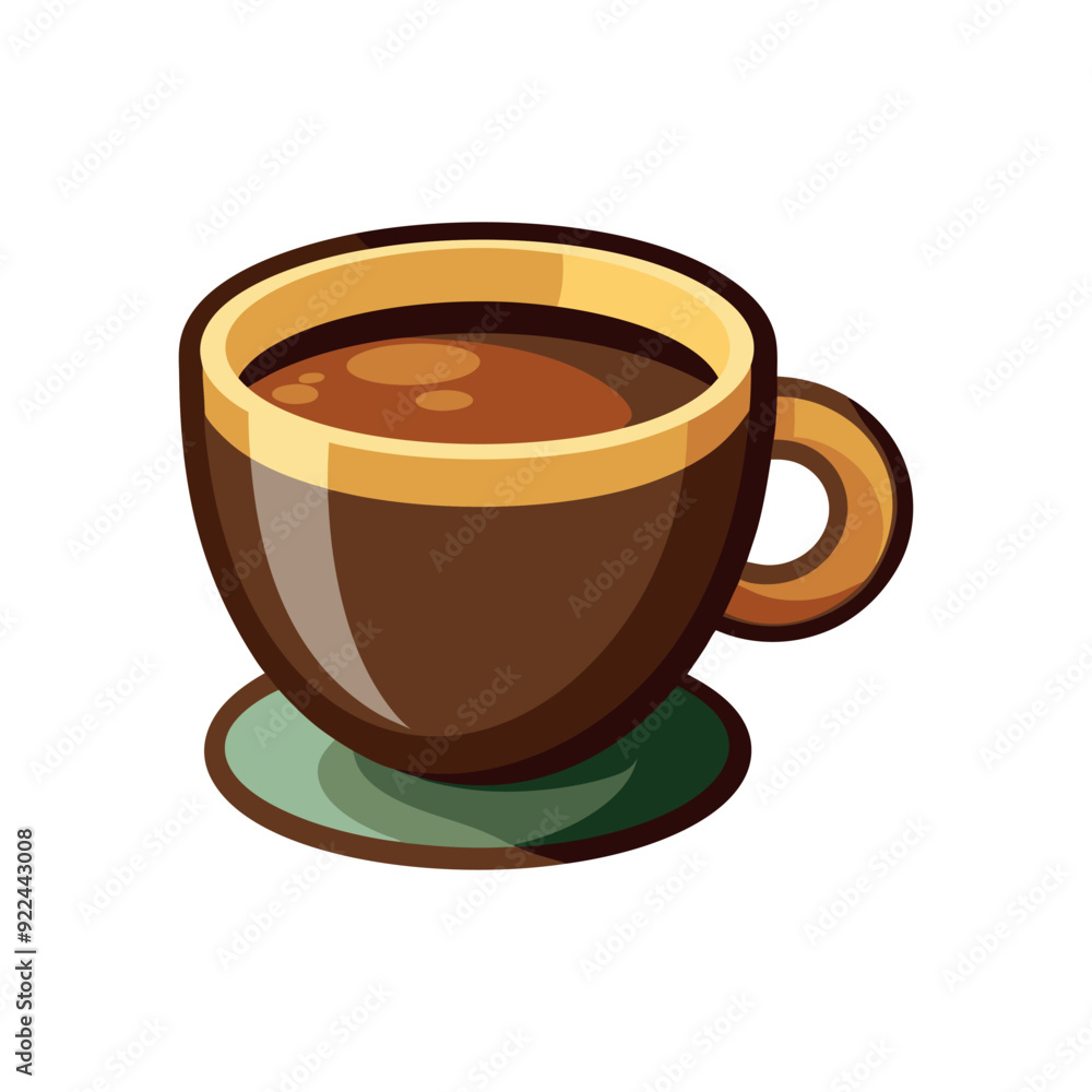 Coffee cup isolated vector template illustration