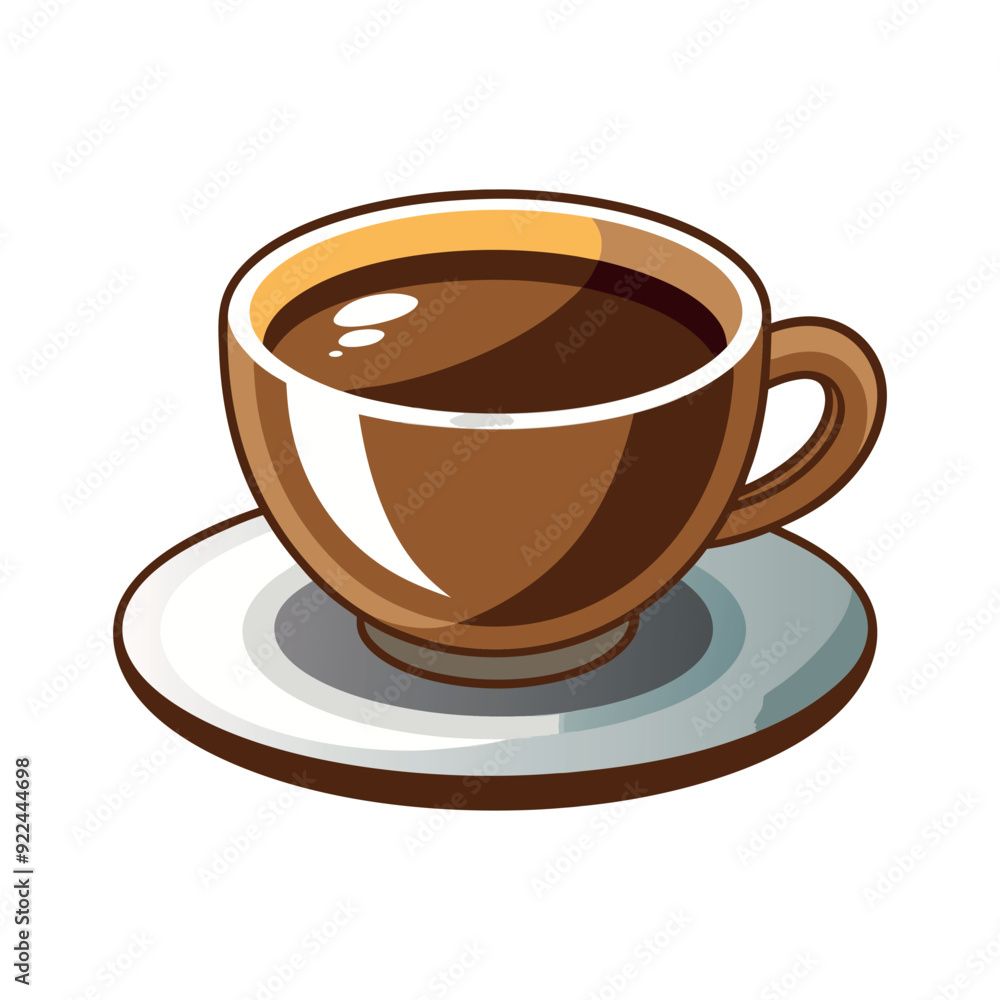 Obraz premium Coffee cup isolated vector template illustration