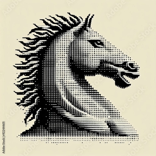 25 ASCII Art Text Based Triumph An ASCII art image of a horse's photo