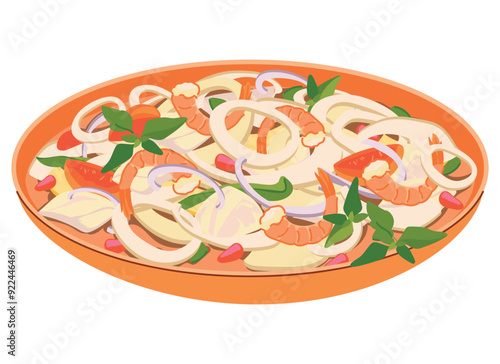Millionaire's salad is a traditional dish of Mauritius. The appetizer consists of the heart of a seven year old palm tree and seafood such as shrimp, crab meat or lobster. A unique recipe.