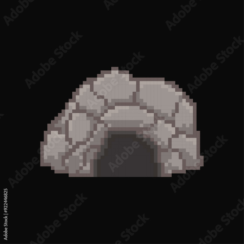 cave of rock pixel art