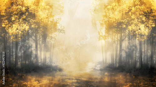 Clean natural border light abstract painting looking soo beautiful 