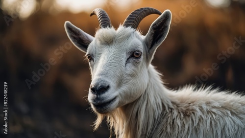 close up of a goat