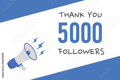 5000 OR 5k followers celebration. Thank you 5000   followers congratulation template banner. banner for social 5k friends and followers. celebrate subscribers and followers.
