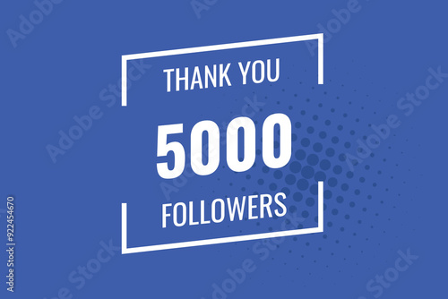5000 OR 5k followers celebration. Thank you 5000   followers congratulation template banner. banner for social 5k friends and followers. celebrate subscribers and followers.
