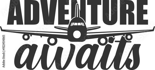 Adventure Awaits - Aviation Illustration