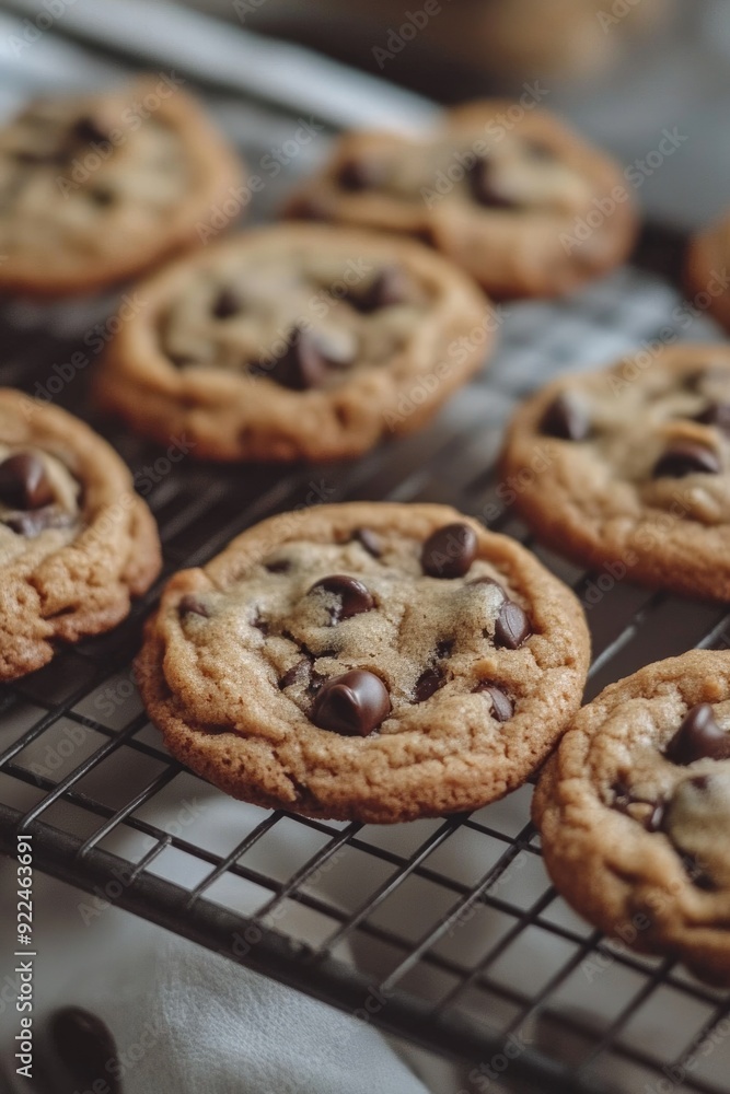 Vegan Chocolate Chip Cookie. American Home-Baked Cookie with Brunch Chocolate Chips Vegan Chocolate Chip Cookie. American Home-Baked Cookie with Brunch Chocolate Chips