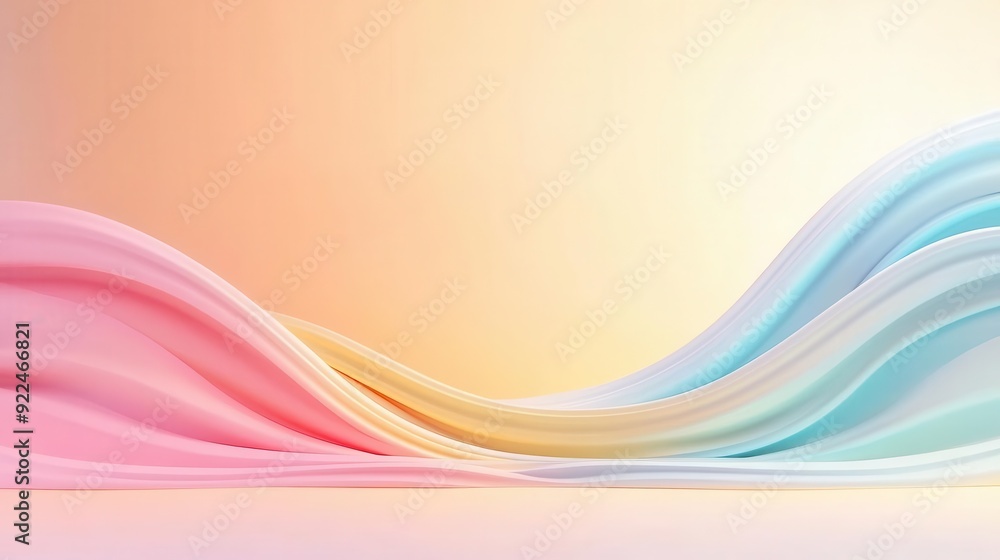 Pastel Background Introduction Business presentation with multimedia features, rightaligned, solid ...