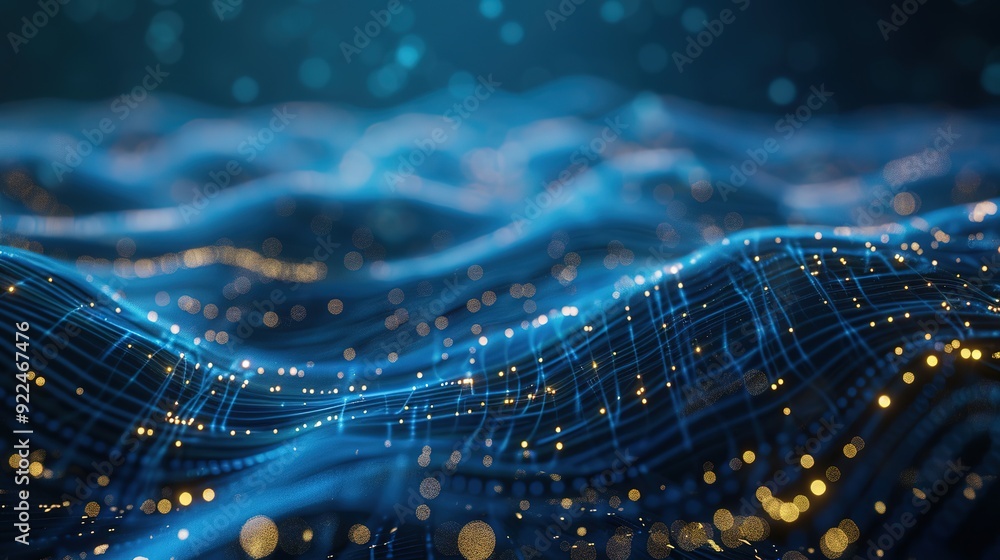 Abstract tech background featuring illuminated fiber optic connections, a quantum computing network system, and global electronic intelligence. Abstract tech background featuring illuminated fiber optic connections, a quantum computing network system, and global electronic intelligence.