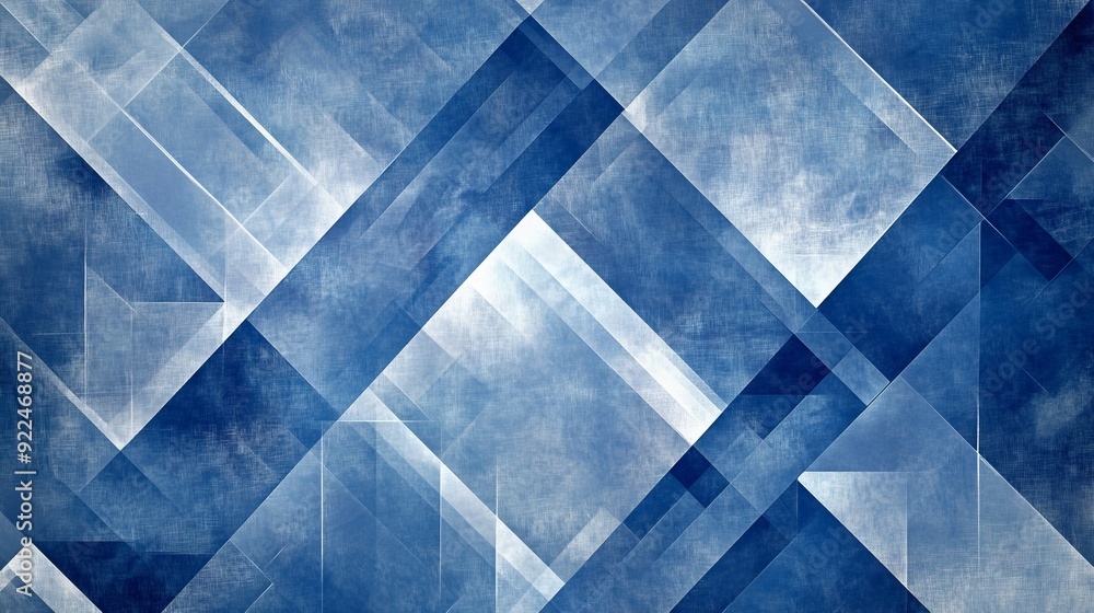 Blue Abstract Composition Blue Abstract Composition