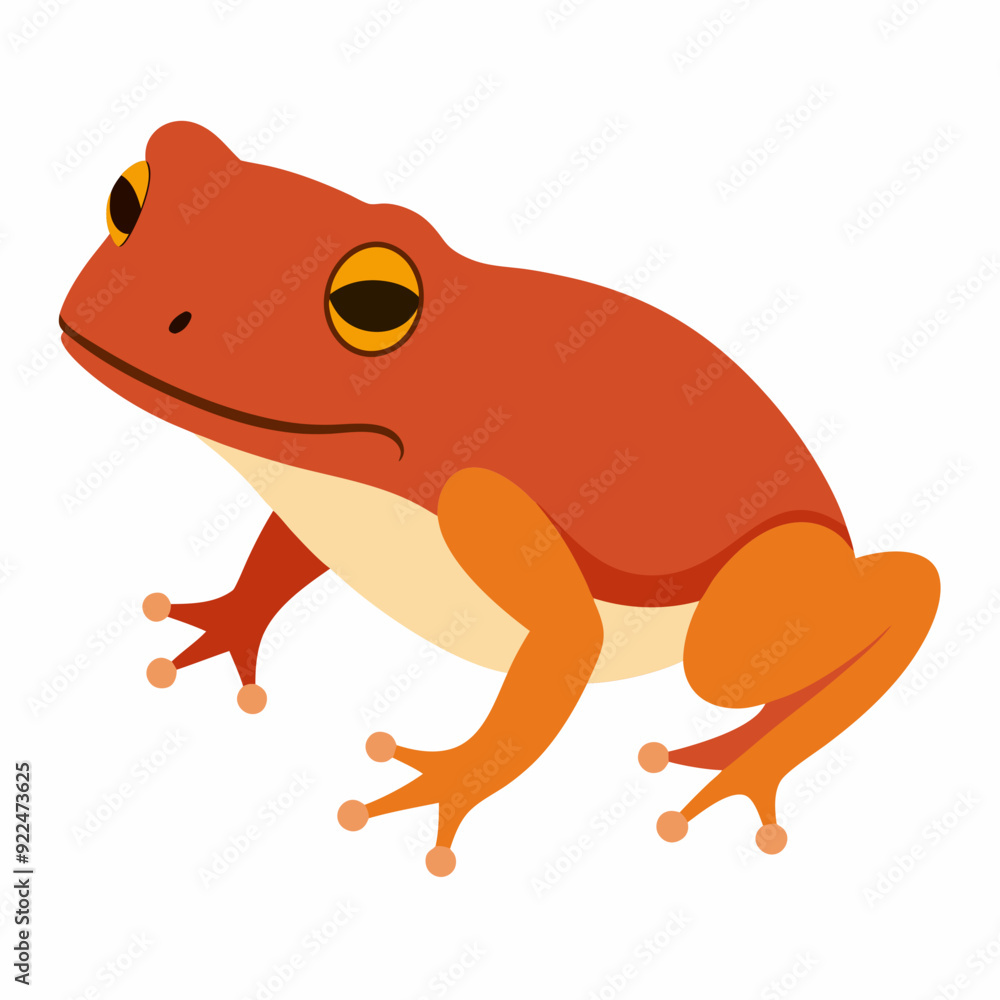 Common coqui frog art vector illustration Common coqui frog art vector illustration