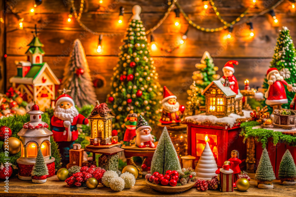 Fototapeta premium christmas tree decorations