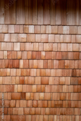 Facade of a wooden house