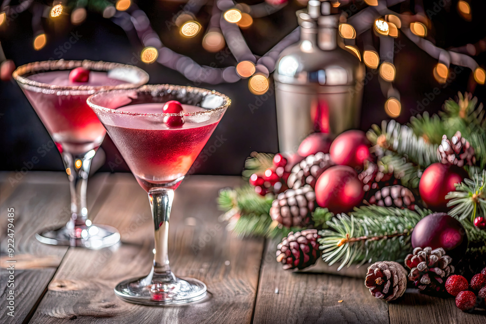 glass of champagne with christmas decorations glass of champagne with christmas decorations
