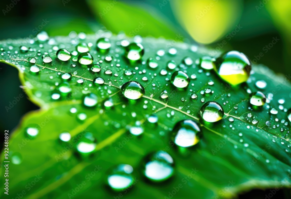 close vibrant water droplets lush green leaves capturing beauty freshness, leaf, nature, texture, macro, detail, plant, shiny, wet, flora, organic close vibrant water droplets lush green leaves capturing beauty freshness, leaf, nature, texture, macro, detail, plant, shiny, wet, flora, organic