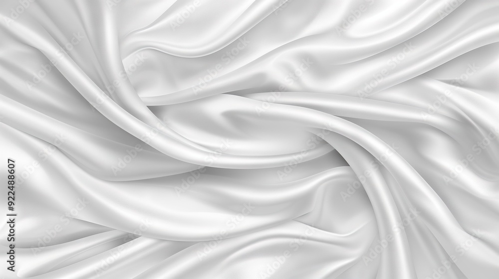 A zoomed-in image of white fabric exhibits a seamless texture at its core, exuding a silky sensation A zoomed-in image of white fabric exhibits a seamless texture at its core, exuding a silky sensation