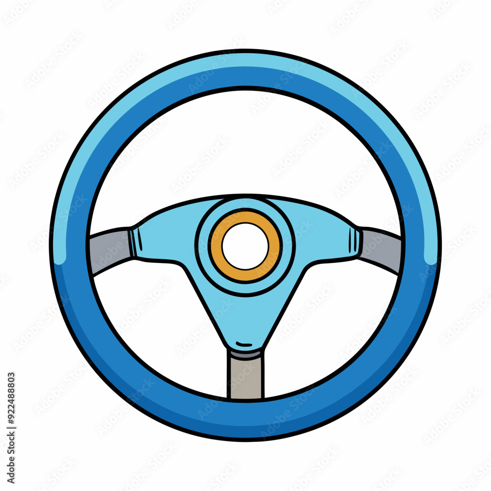 A car steering wheel art vector illustration A car steering wheel art vector illustration