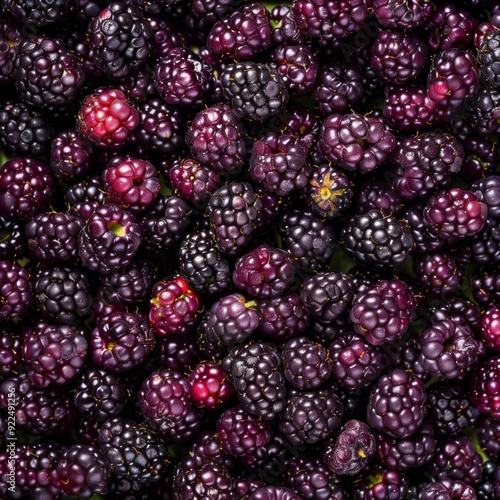 Boysenberry texture background, blackberry and raspberry cross pattern, American dewberry banner photo