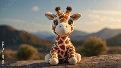 cute toy plush giraffe