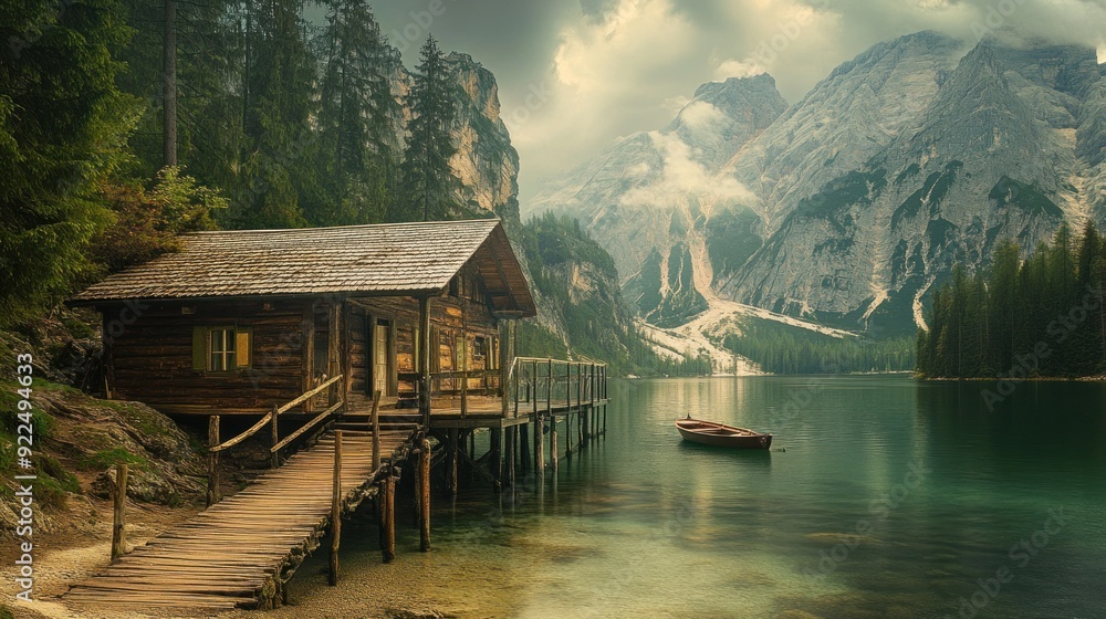 Secluded Cabin by Tranquil Lake with Majestic Mountain Views Secluded Cabin by Tranquil Lake with Majestic Mountain Views