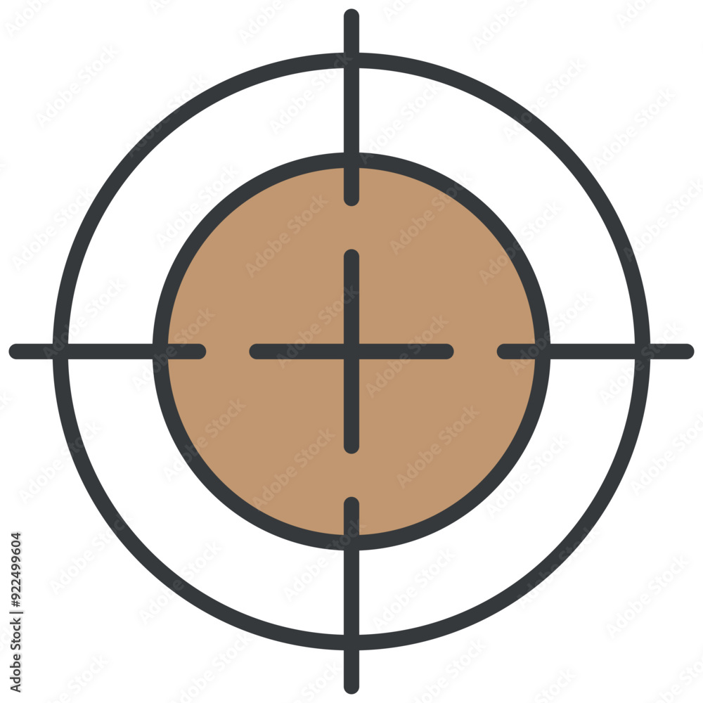 Vector icon of a crosshair or target symbol, representing precision, focus, or targeting. Ideal for use in apps, games, or marketing materials related to accuracy or goals. Transparent background Vector icon of a crosshair or target symbol, representing precision, focus, or targeting. Ideal for use in apps, games, or marketing materials related to accuracy or goals. Transparent background