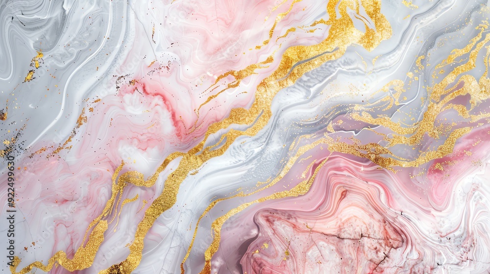 Abstract art with pink, gray, and gold marble swirls. Luxurious and elegant texture perfect for backgrounds, wallpapers, and creative projects. Abstract art with pink, gray, and gold marble swirls. Luxurious and elegant texture perfect for backgrounds, wallpapers, and creative projects.