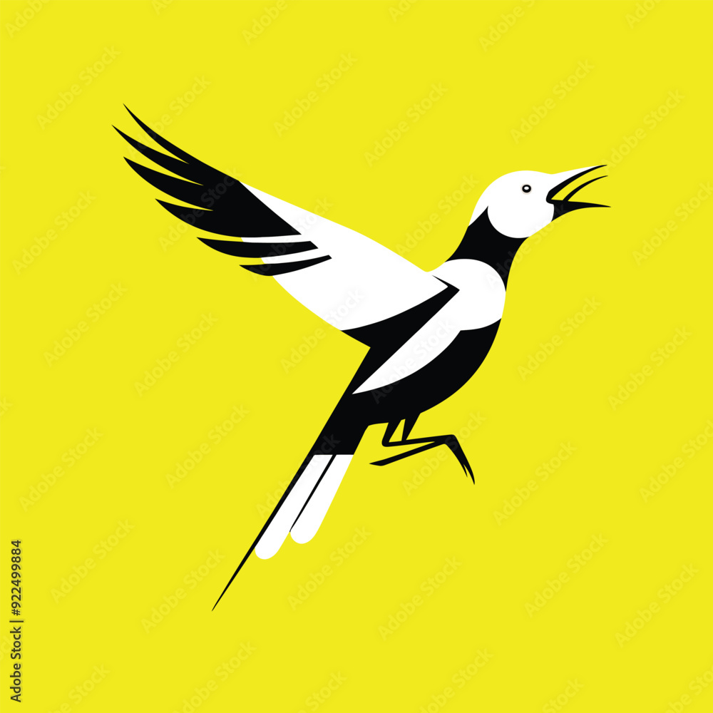 Obraz premium Vectorize Bird as frame for decorate.