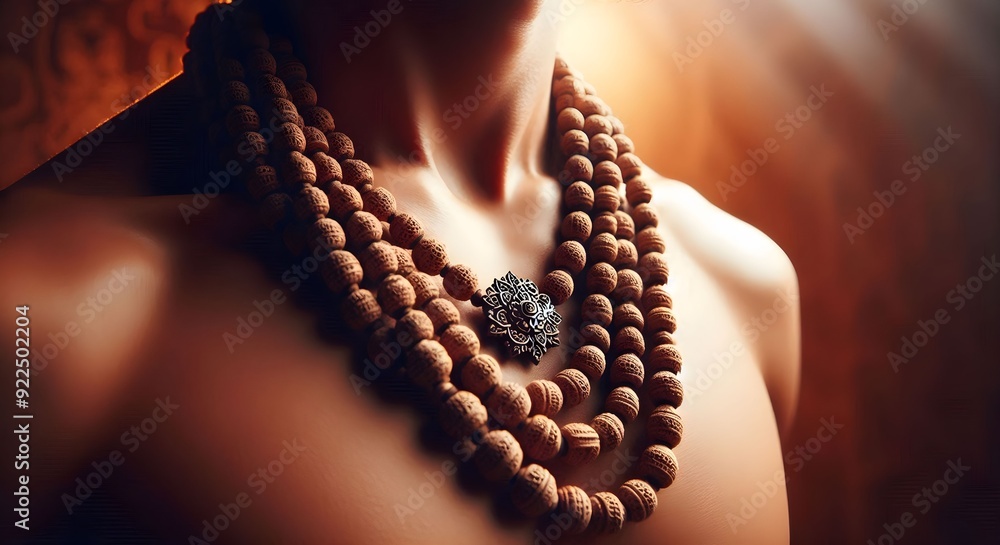 portrait of a man's neck wearing jewellery portrait of a man's neck wearing jewellery
