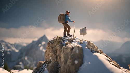 the man who climbed to the top of the mountain