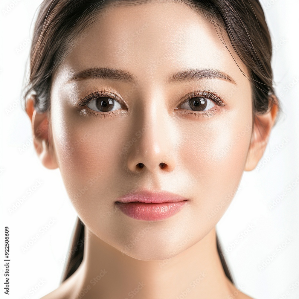 Beautiful young asian woman with clean fresh skin on white background, Face care, Facial treatment, Cosmetology, beauty and spa, Asian women portrait. Beautiful young asian woman with clean fresh skin on white background, Face care, Facial treatment, Cosmetology, beauty and spa, Asian women portrait.