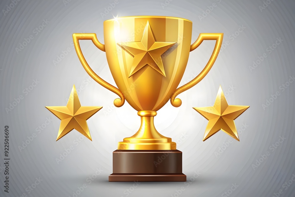 Vector illustration of gold shiny trophy
Vector illustration of gold shiny trophy
