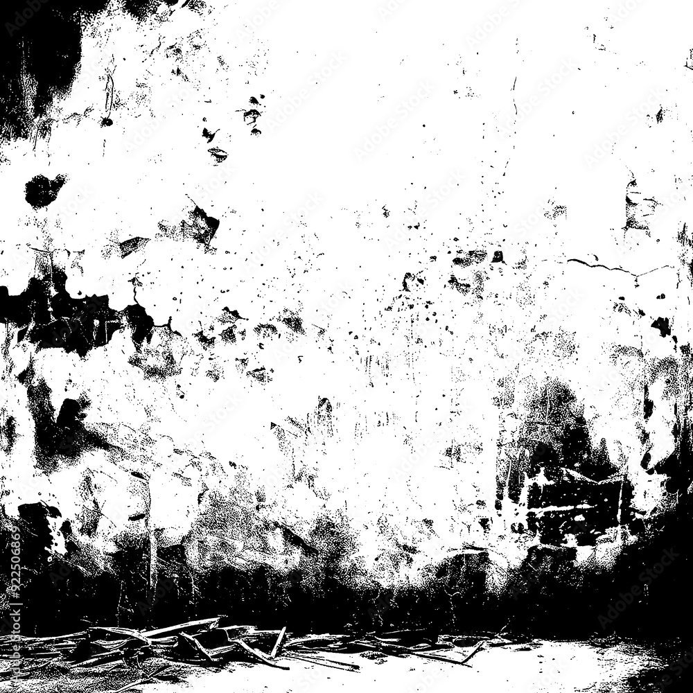 Distressed Black and White Grunge Texture Overlay Distressed Black and White Grunge Texture Overlay