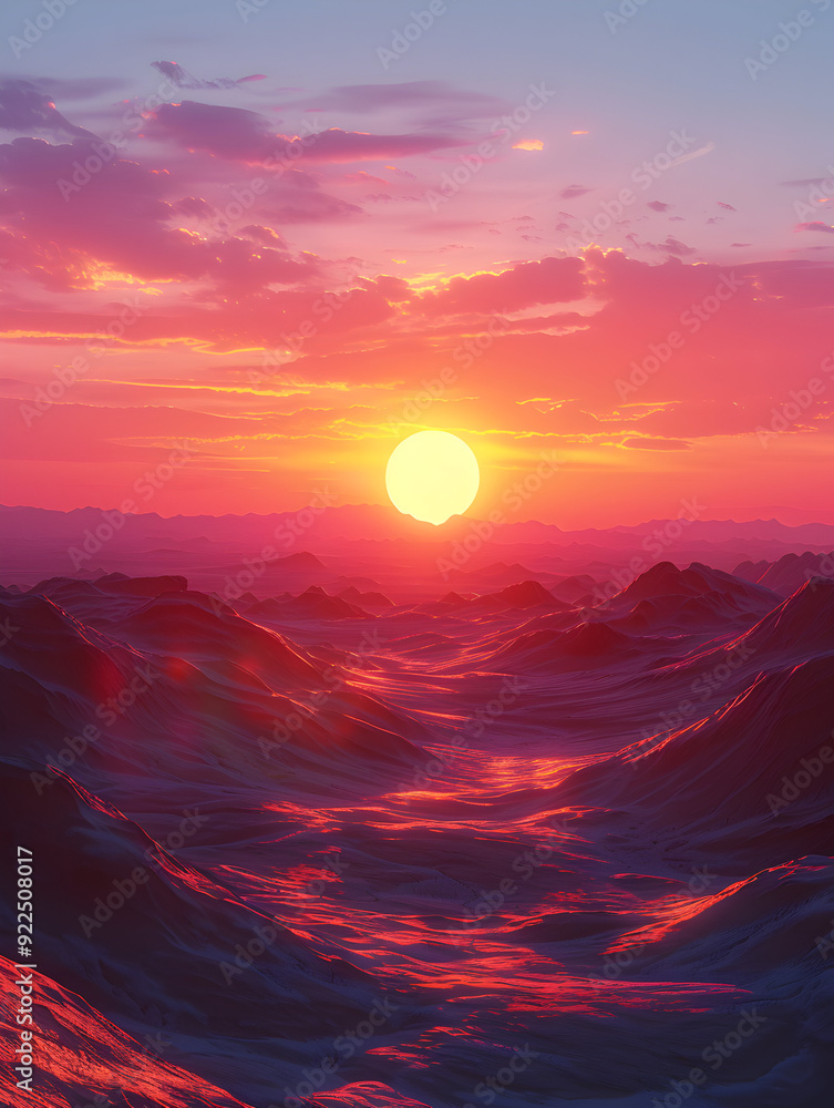 3D Flat Icon: Sunrise and Sunset Desert Timelapse View with Whimsical Background Timeless Desert Beauty Symbolizing Tranquility with Ample Space for Graphics on Isolated White Ba 3D Flat Icon: Sunrise and Sunset Desert Timelapse View with Whimsical Background Timeless Desert Beauty Symbolizing Tranquility with Ample Space for Graphics on Isolated White Ba