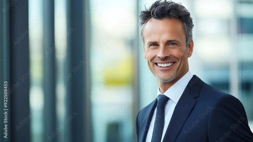 Confident Businessman in Professional Attire Confident Businessman in Professional Attire
