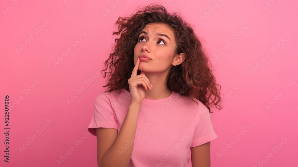 Contemplative Mood in Pink