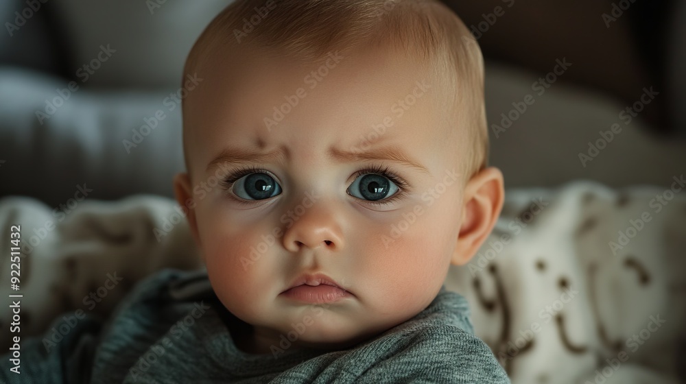 Thoughtful Baby Portrait Thoughtful Baby Portrait