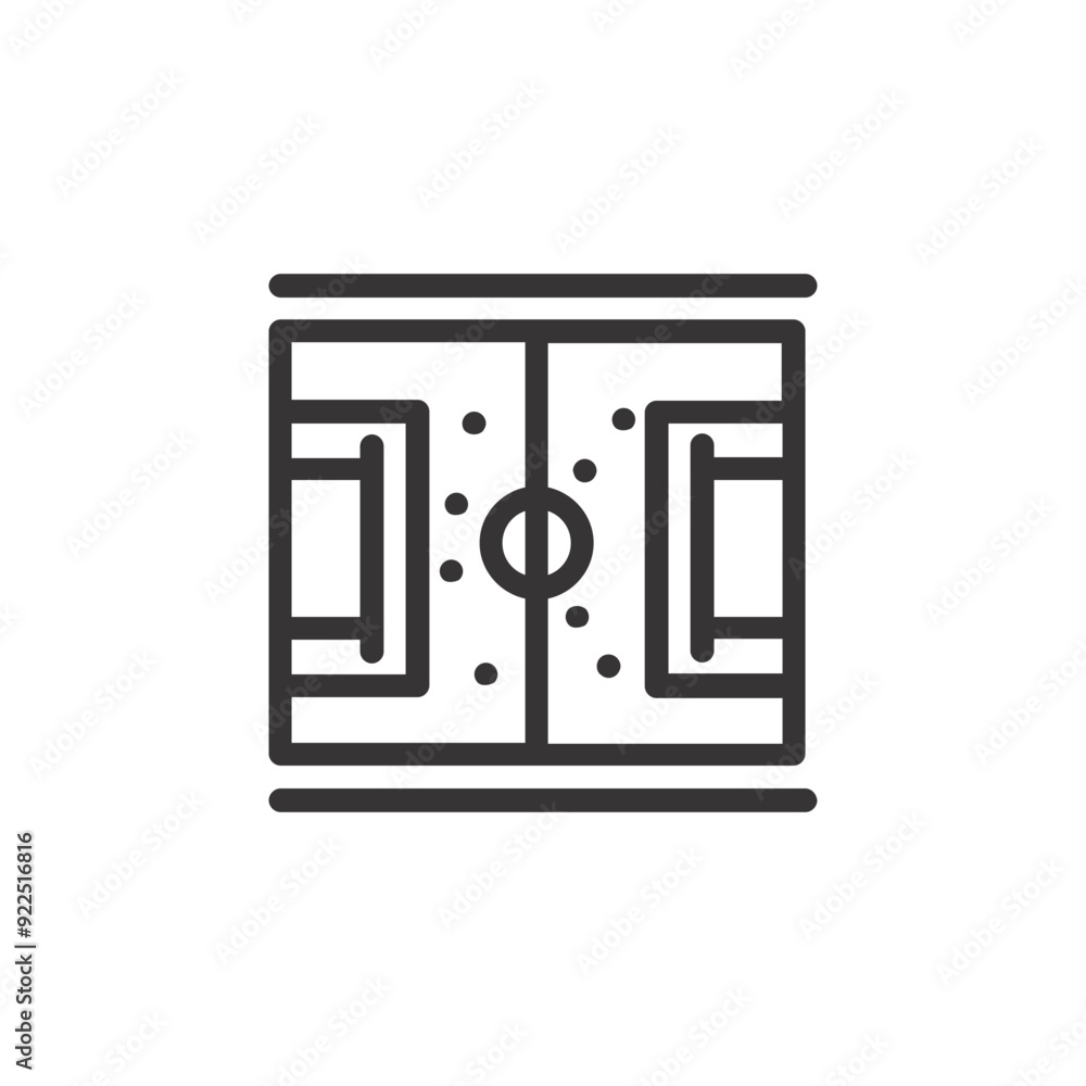 Collection of outline Sports icons. Vector illustration. Collection of outline Sports icons. Vector illustration.