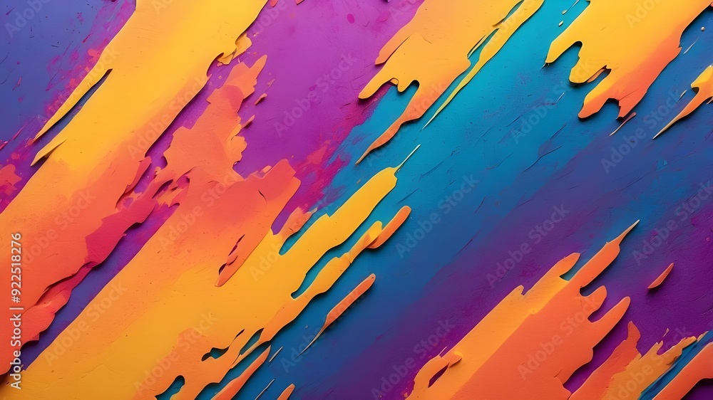 Bright, granular gradient background with abstract noise texture, blue, orange, and purple colors for a poster banner design Bright, granular gradient background with abstract noise texture, blue, orange, and purple colors for a poster banner design